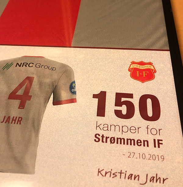 Jahr passerte 150 kamper for Strømmen IF i oktober