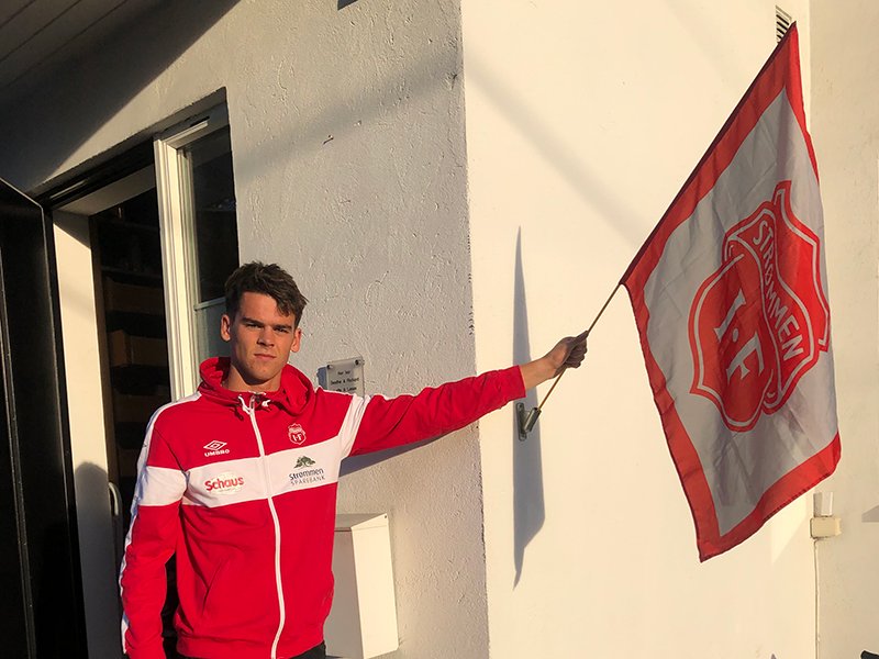Lasse har det fineste flagget i Lillestrøm