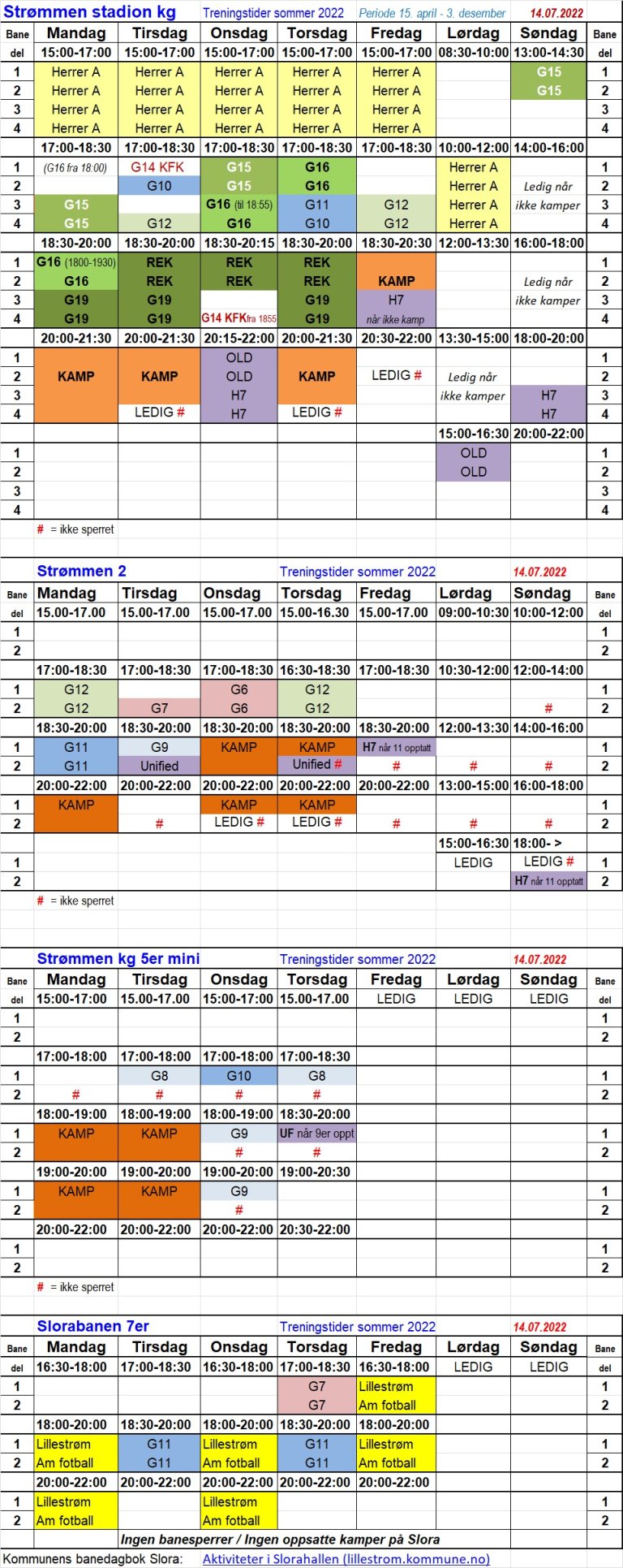 treningstider vinter2